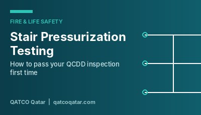 Stair pressurization testing in Qatar